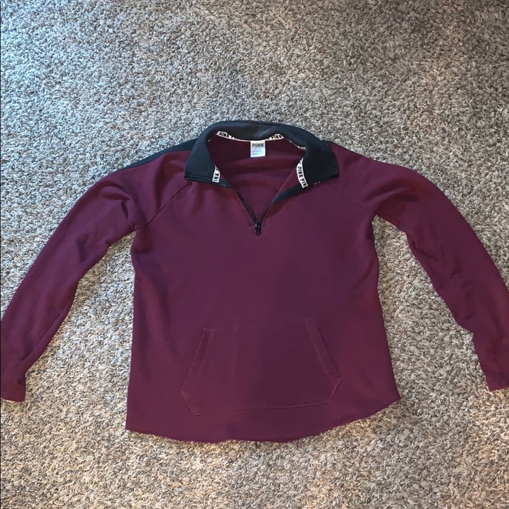 PINK Quarter Zip Sweater